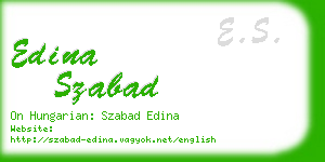 edina szabad business card